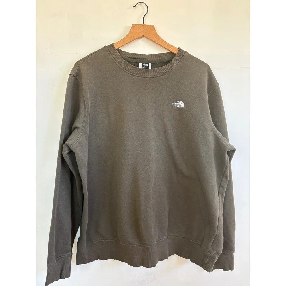 The North Face Circular Design Mens XL Crewneck Sweatshirt brown Gorpcore